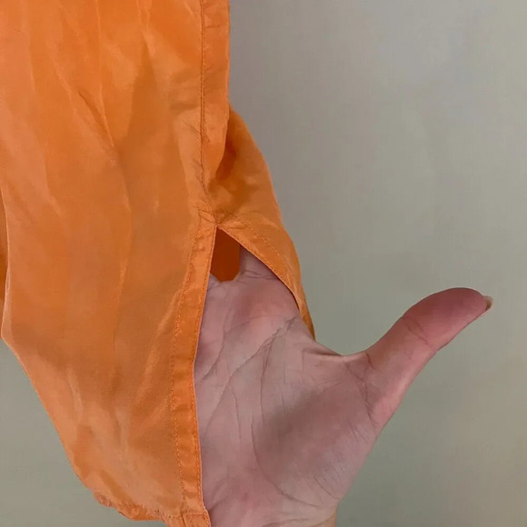 Diane Von Furstenberg Womens Orange Blouse XS Sleeveless Silk Tank Summer Casual - Picture 7 of 9